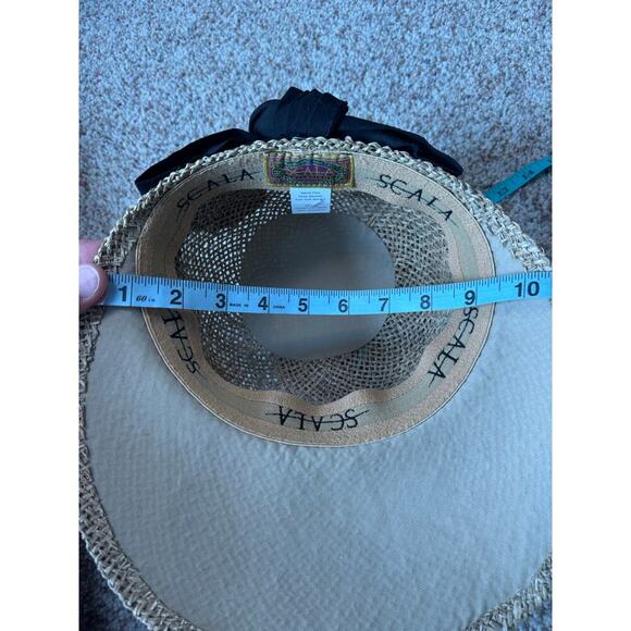 NWOT - SCALA Wide brim Sun Hat,  Large, wide brim, stretchy fit - Picture 5 of 10